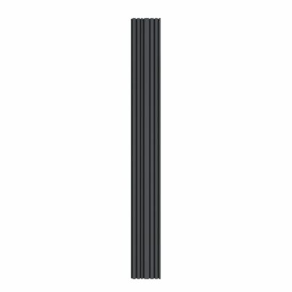Akustiskie lineārie sienu paneļi, 265x30 cm, black