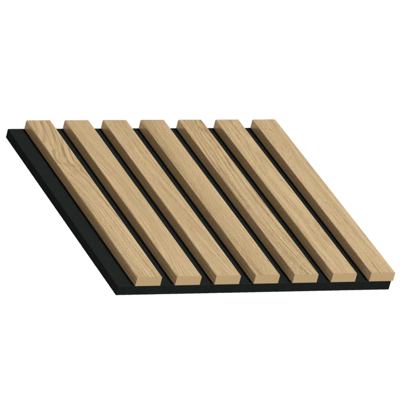 Akustiskie lineārie sienu paneļi, 30x30x2cm, oak