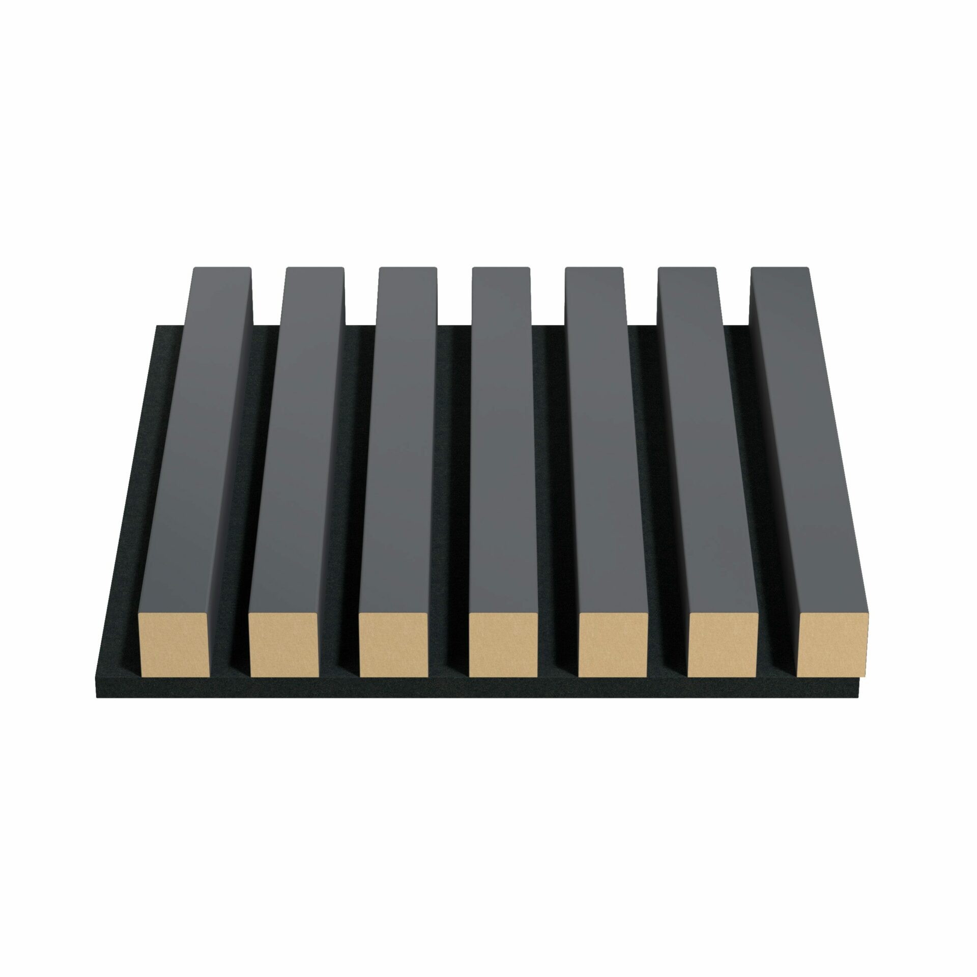 Akustiskie lineārie sienu paneļi, 30x30x4cm, black
