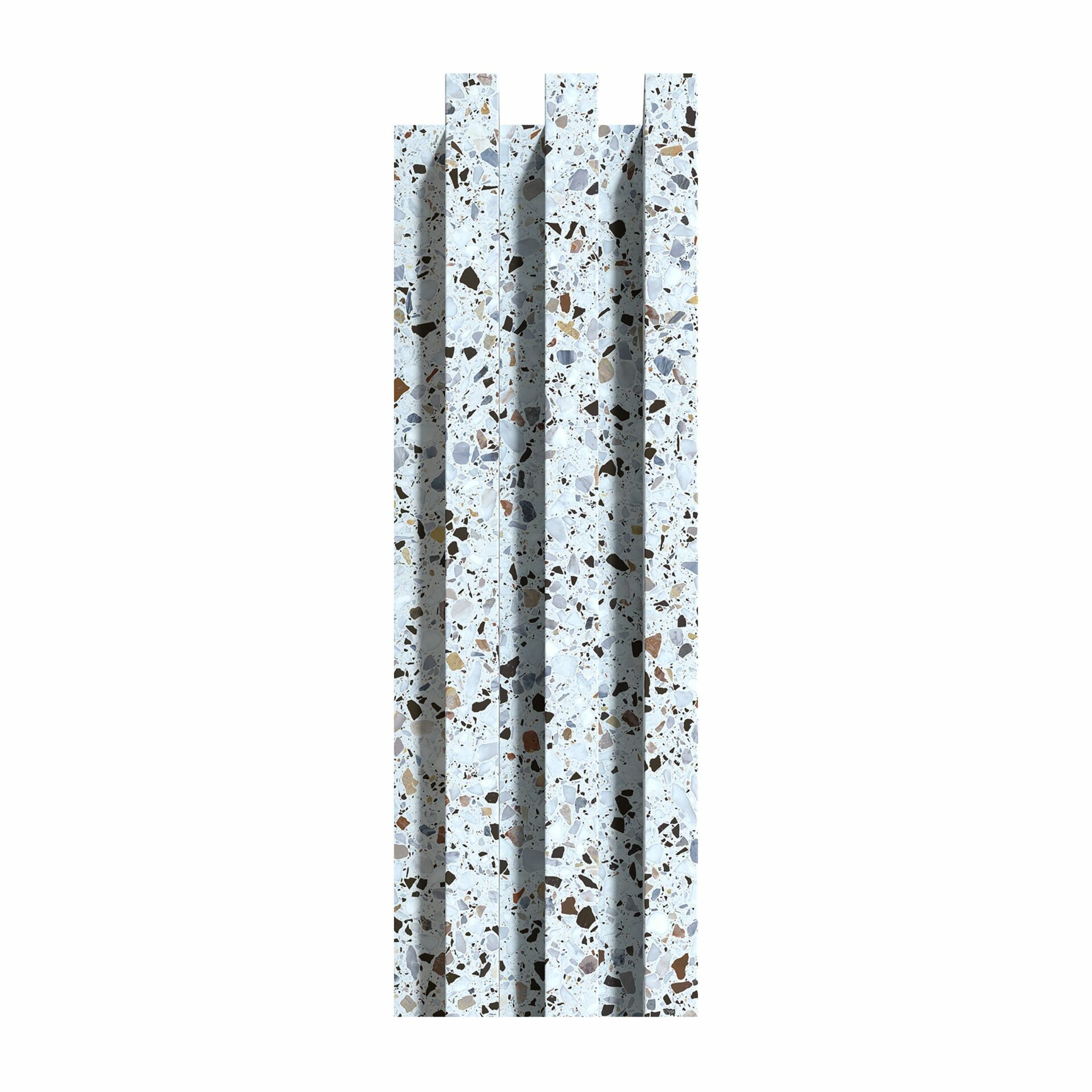 Lineārie sienu paneļi, 275 x 17,2 cm, terrazzo
