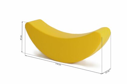 Mīkstais rotaļu šūpuļkrēsls “Banāns”, dzeltens
