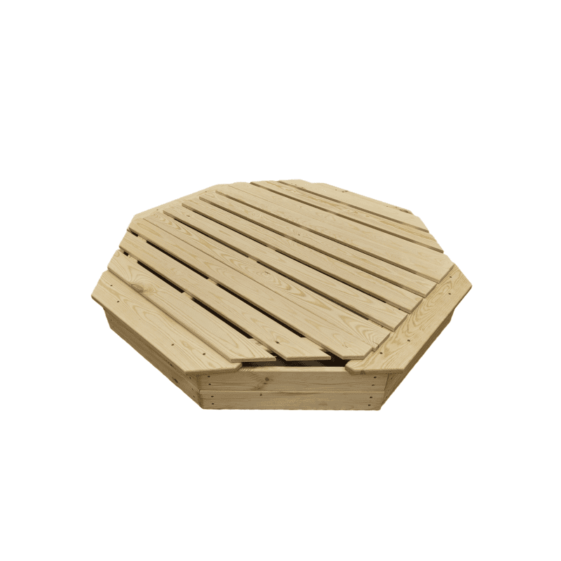 Koka smilšu kaste „Astoņstūris“, 120x120 cm