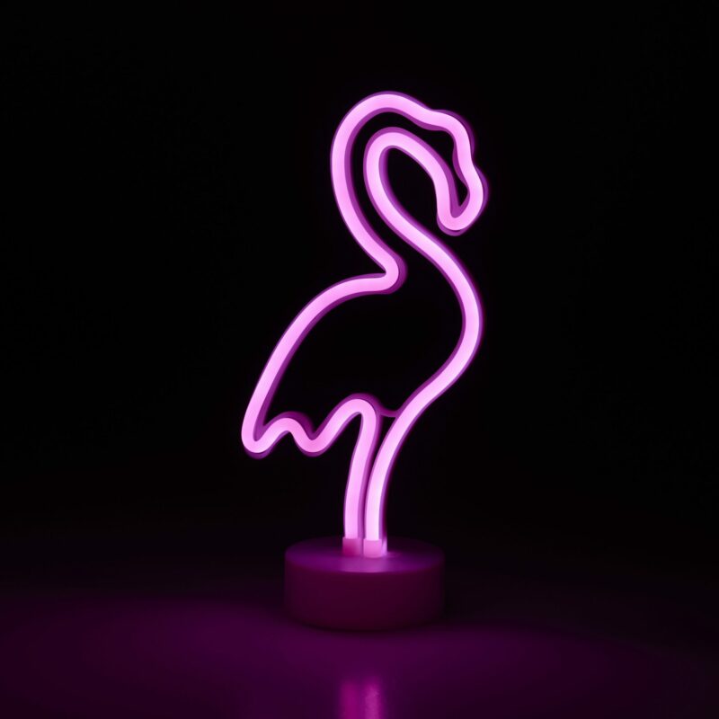 Neona LED gaismeklis "Flamingo"