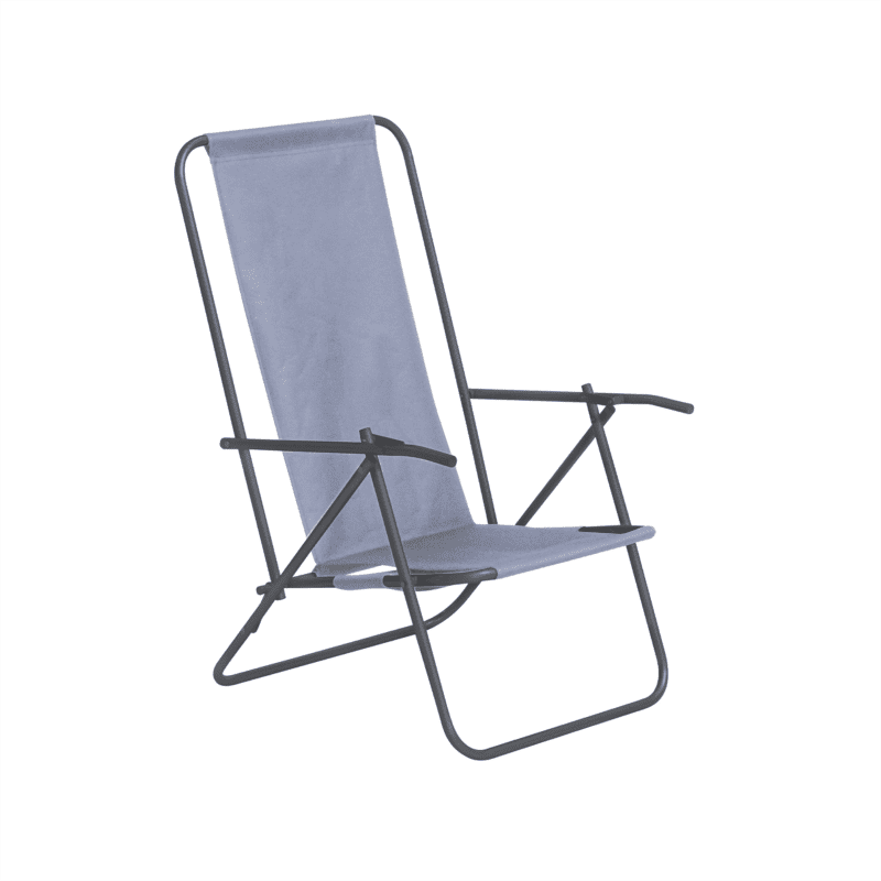 Saliekams pludmales krēsls "Kāpa", zilā krāsā
