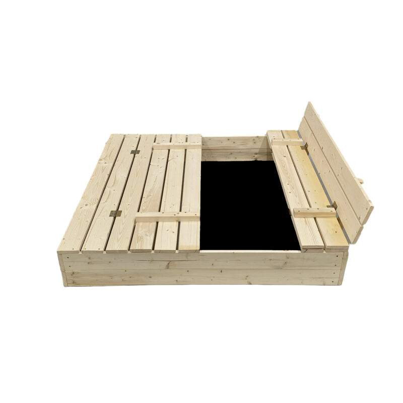 Koka smilšu kaste ar ģeotekstila paklāju Bonus Orbis, 120x120 cm
