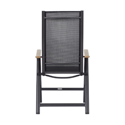 Saliekamais āra krēsls "Līze", melns