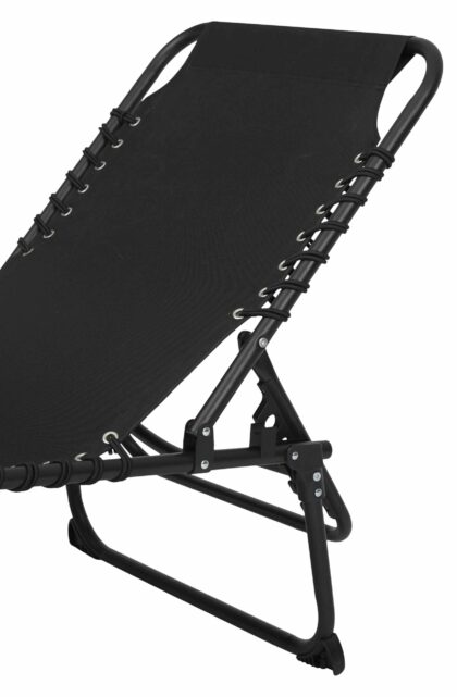 Saliekamais guļamkrēsls “Klusums 2”, melna
